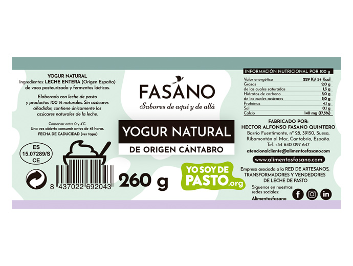 Yogur Natural de leche de pasto - Imagen 4